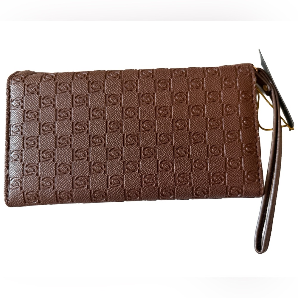 Bebe Trifold Wristlet Wallet Vegan Leather “Jeremy” - Picture 2 of 5